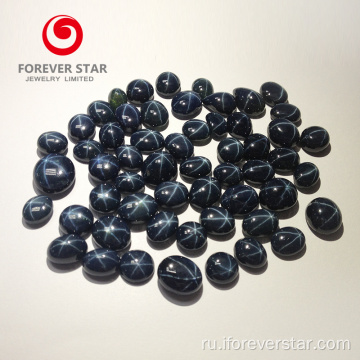 Большой стоковые стоковые голубая звезда натуральный сапфир драгоценный камень
